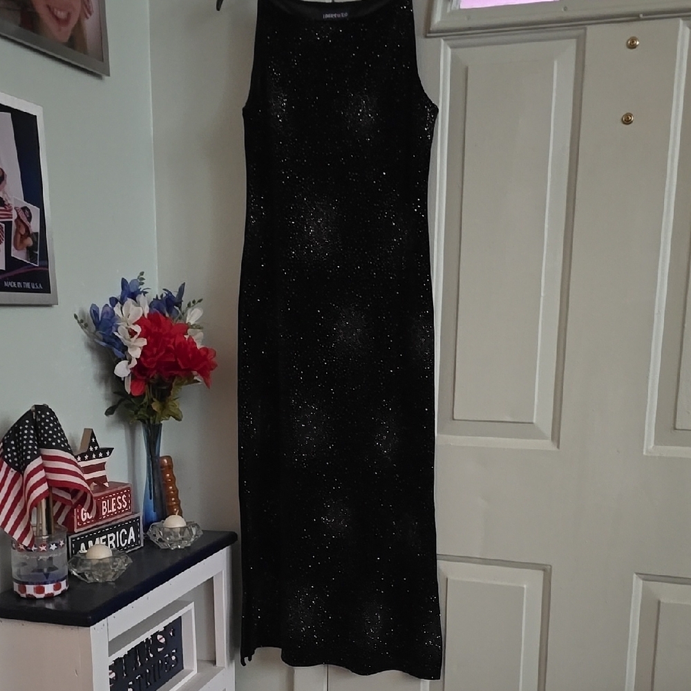 Elegant Black Sleeveless Dress